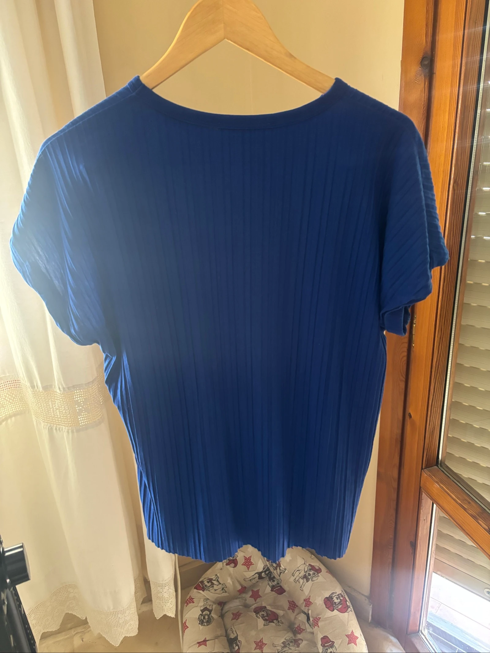 Camiseta pliegues azul marino – photo 7